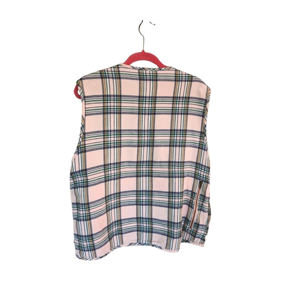 SUPREME Pink Tartan Plaid Flannel Cargo Vest Size Medium - Picture 4 of 10